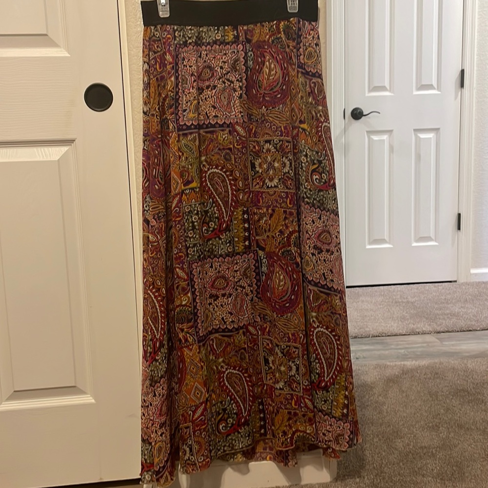 Long paisley skirt